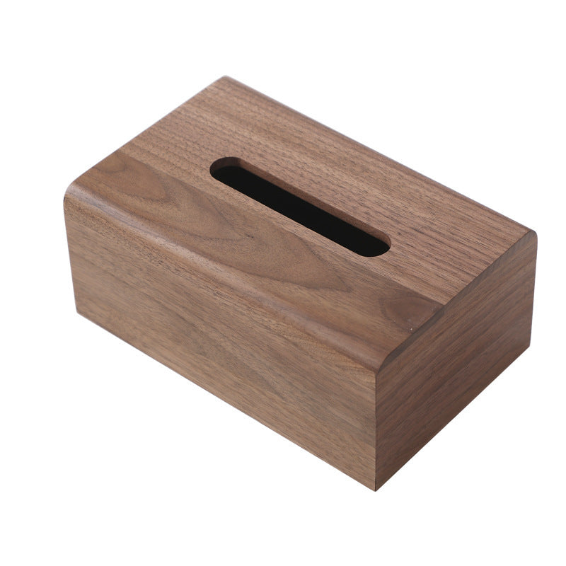 Wooden Tissue Box Light Luxury Living Room Drawer