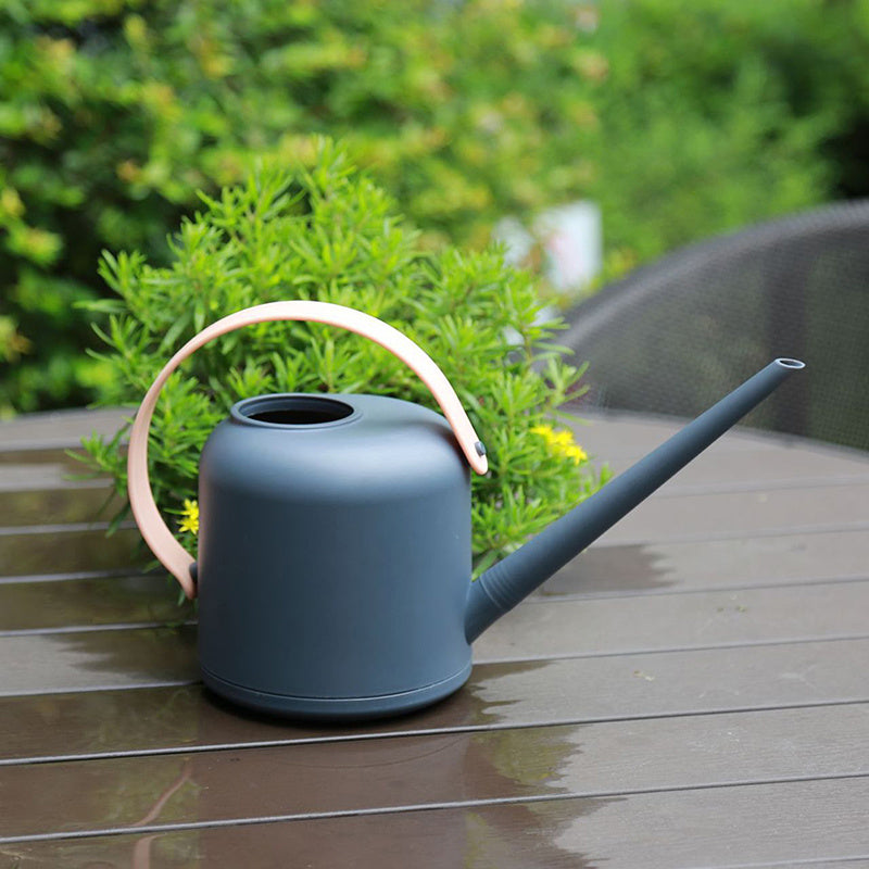 Pure Color Hand-held Plastic Long Spout Watering Can