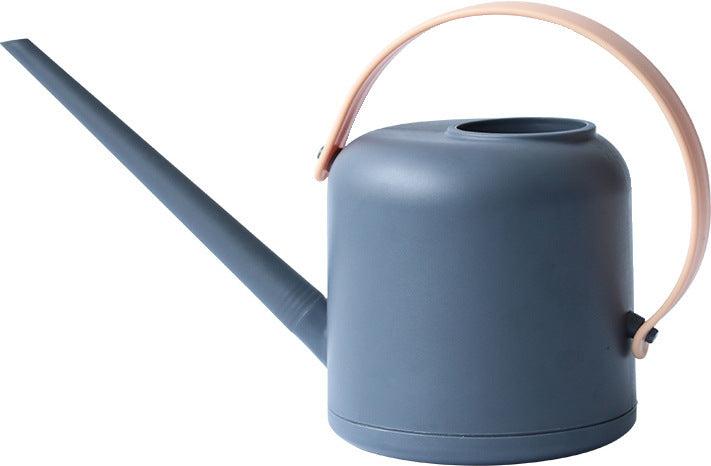 Pure Color Hand-held Plastic Long Spout Watering Can