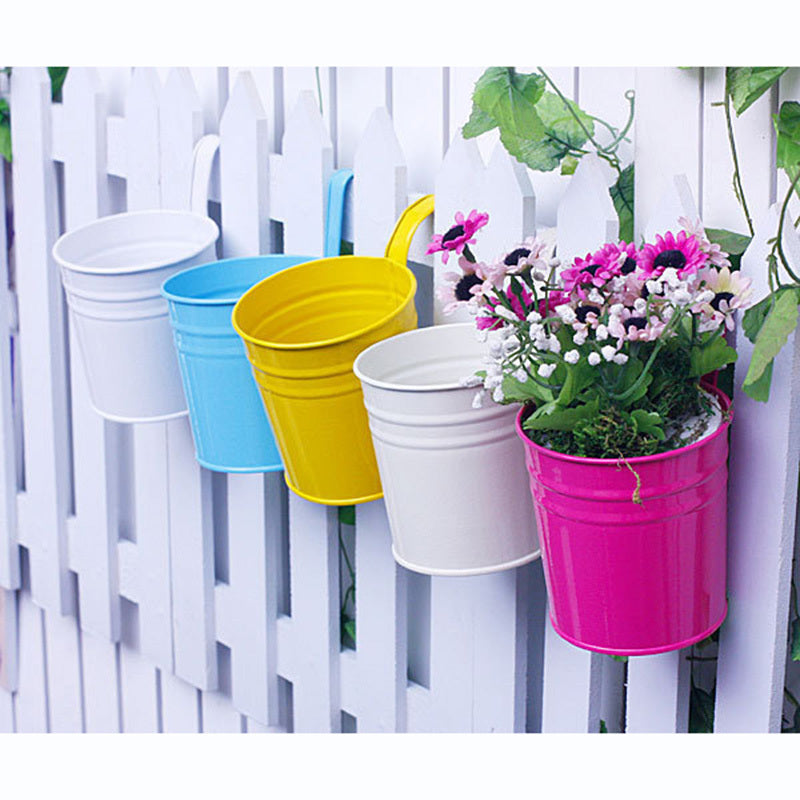 Pots de fleurs suspendus Pots de jardin et jardinières Support extérieur Panier pour décoration murale Jardin