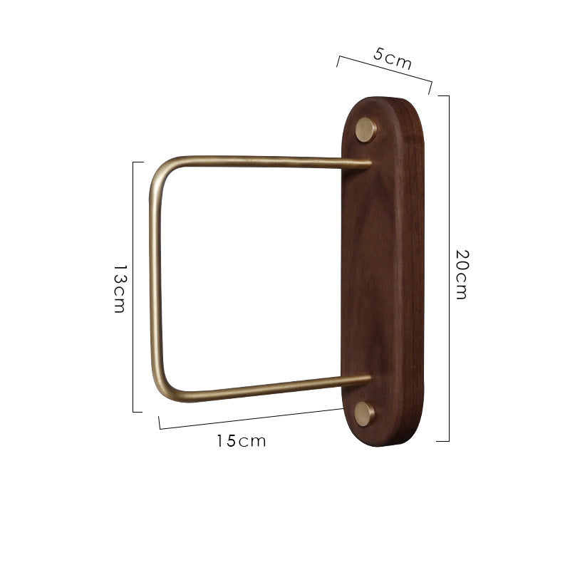 Étagère de rangement simple en bois massif pour la maison, à suspendre au mur