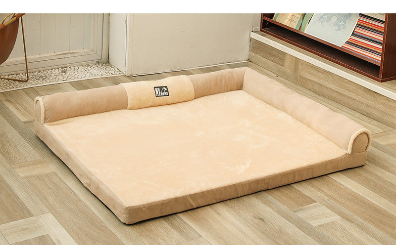 Canapé pour chien, lit chaud pour chien, matelas amovible et lavable, fournitures pour animaux de compagnie