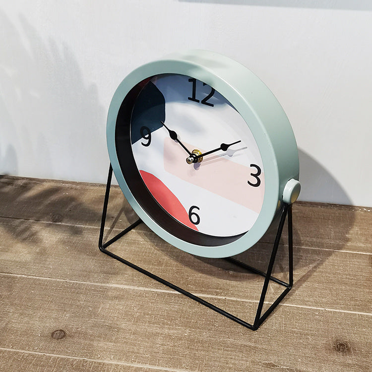 Nordic Minimalist Desk Clock Creative Light Luxury Minimalist Desk Clock Modern Clock Ornaments Living Room Bedroom Desktop Desktop Clocks