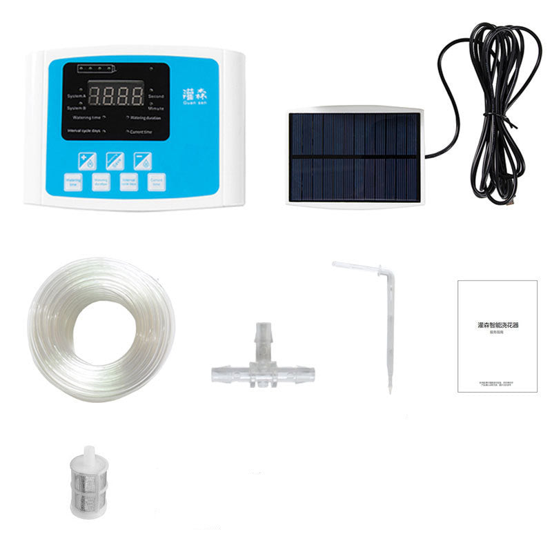 Nouveau produit Dispositif d'arrosage automatique de fleurs rechargeable à l'énergie solaire Minuterie intelligente Système d'arrosage paresseux pour arrosage domestique