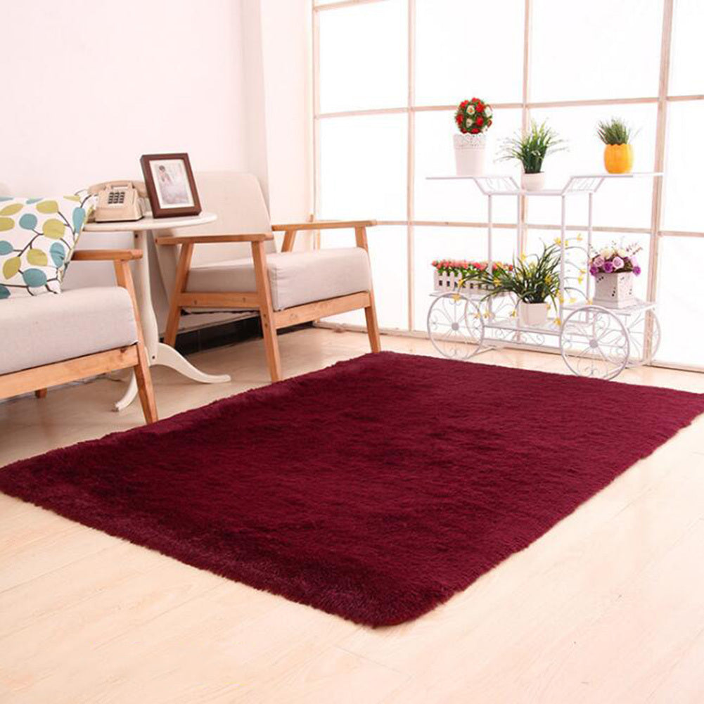 Simple And Thick Tie-Dyed Wool Carpet For Living Room