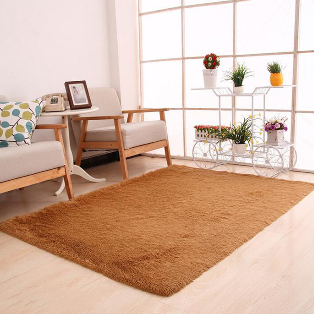 Simple And Thick Tie-Dyed Wool Carpet For Living Room