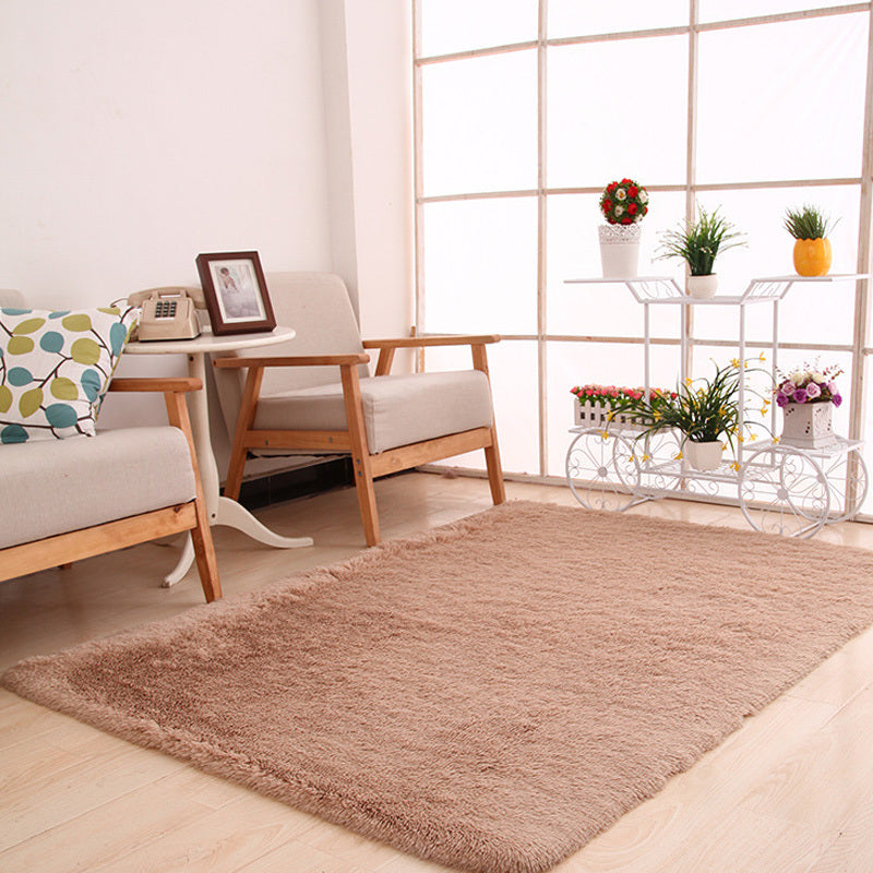 Simple And Thick Tie-Dyed Wool Carpet For Living Room