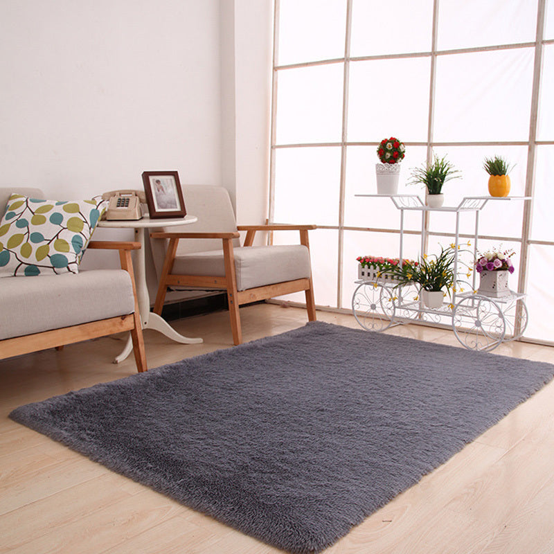 Simple And Thick Tie-Dyed Wool Carpet For Living Room