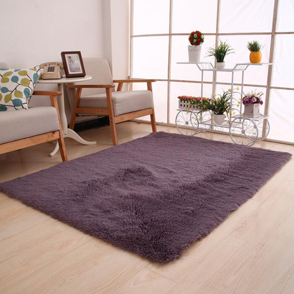 Simple And Thick Tie-Dyed Wool Carpet For Living Room