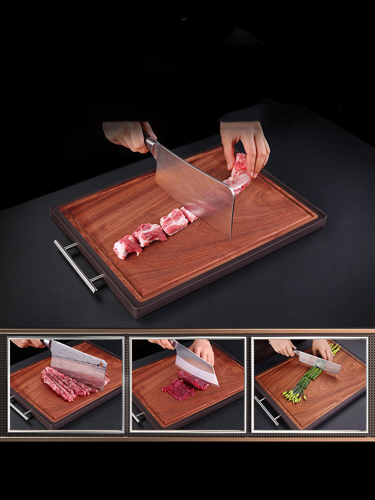 German Cutting Board Solid Wood Ebony Imported Cutting Board Double-Sided Sticky Board Accounting For Household Antibacterial And Mildew-Proof Cutting Board Cutting Board