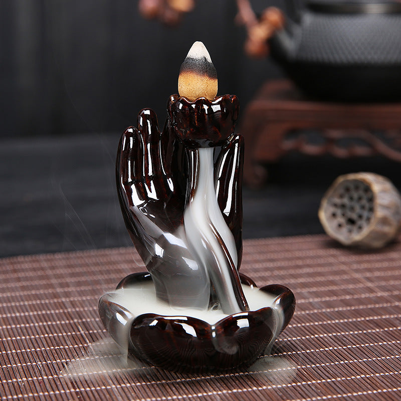 Backflow Bergamot Incense Burner Lotus Incense Burner