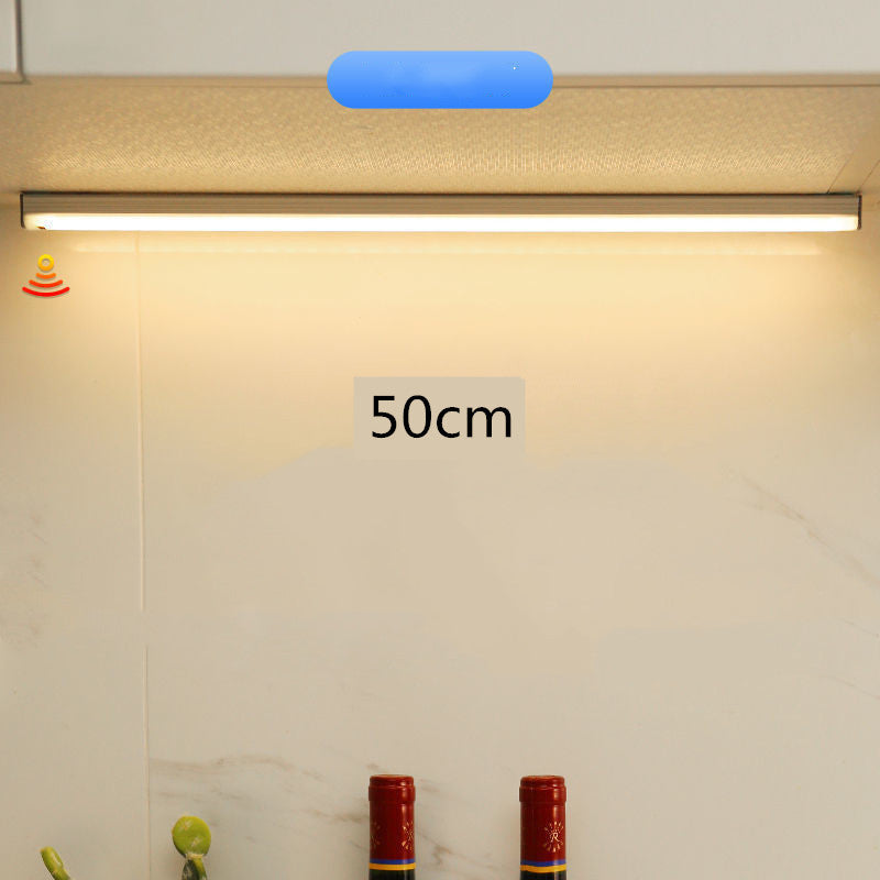 Hand-Scanning Induction Cabinet Lamp Strip Led Rechargeable Wireless Wiring-Free Self-Adhesive Magnetic Suction Kitchen Wardrobe Wine Cabinet Lamp Strip