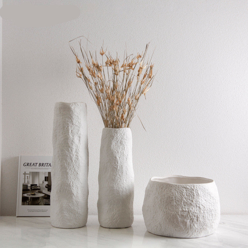 Vase naturel créatif en céramique fait main de style nordique simple