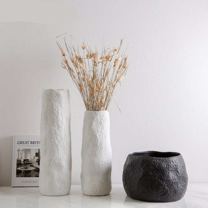 Vase naturel créatif en céramique fait main de style nordique simple