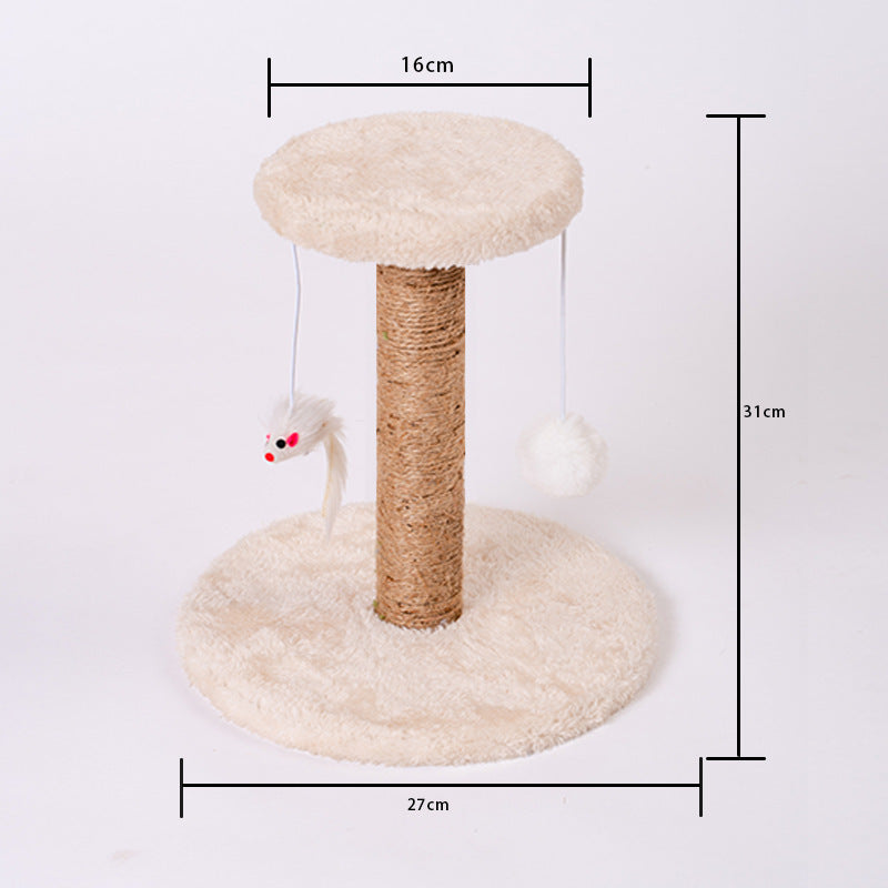 Cat Scratching Post Claw Grinder Vertical Non-Dandruff Wear-Resistant Cat Climbing Frame Nest Funny