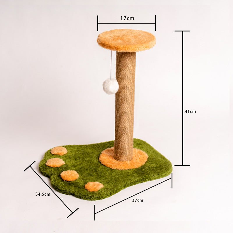 Cat Scratching Post Claw Grinder Vertical Non-Dandruff Wear-Resistant Cat Climbing Frame Nest Funny