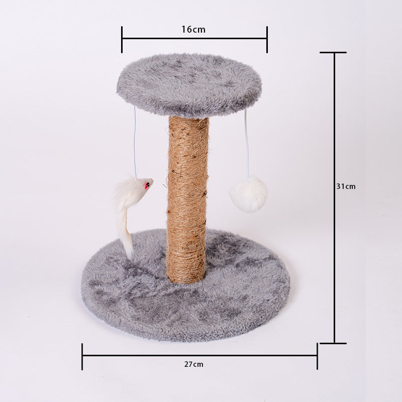 Cat Scratching Post Claw Grinder Vertical Non-Dandruff Wear-Resistant Cat Climbing Frame Nest Funny