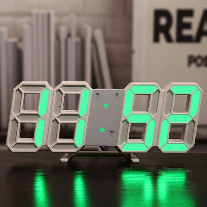 Three-dimensional Wall Clock, Silent Digital Alarm Clock, Three-dimensional Wall Clock For Living Room