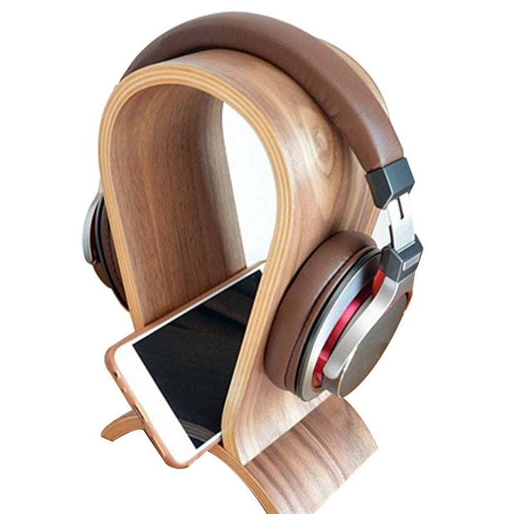 Headphone Bracket Solid Wood Headset Creative