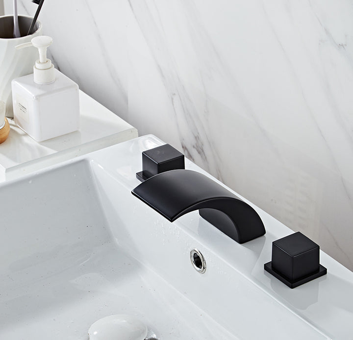 Three-Hole Basin Faucet Hot And Cold Double Handle