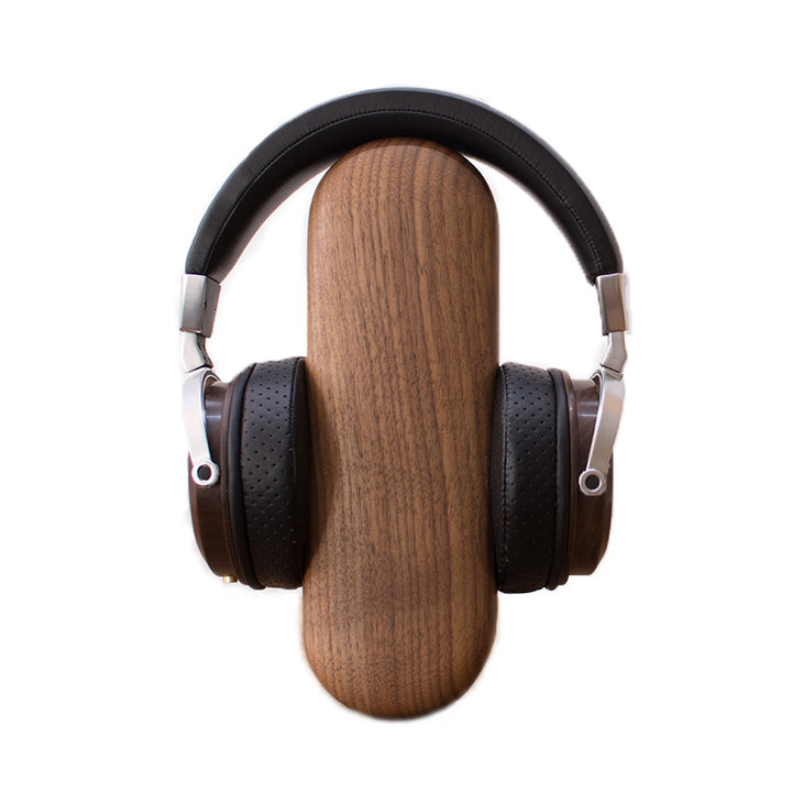 Earphone Bracket Black Walnut Solid Wood Earphone Rack Headwear