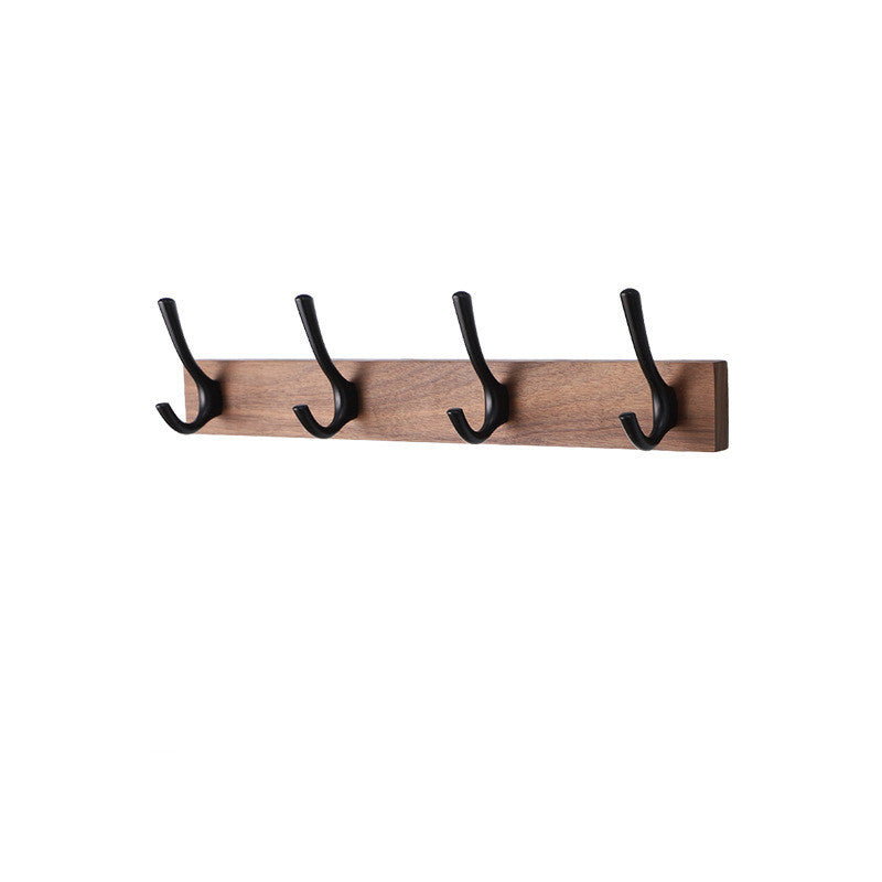 Black Walnut Wooden Clothes Hook American Country Four-Hook Door Rear Hook Row Hook