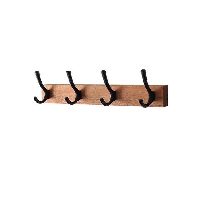 Black Walnut Wooden Clothes Hook American Country Four-Hook Door Rear Hook Row Hook