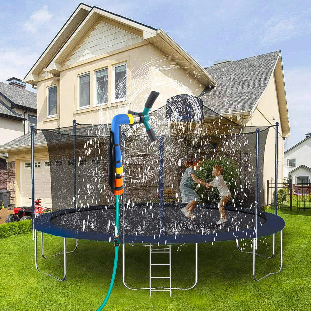 Summer Garden Children's Trampoline Sprinkler Outdoor Trampoline Sprinkler Rotating Sprinkler Gardening New Toys