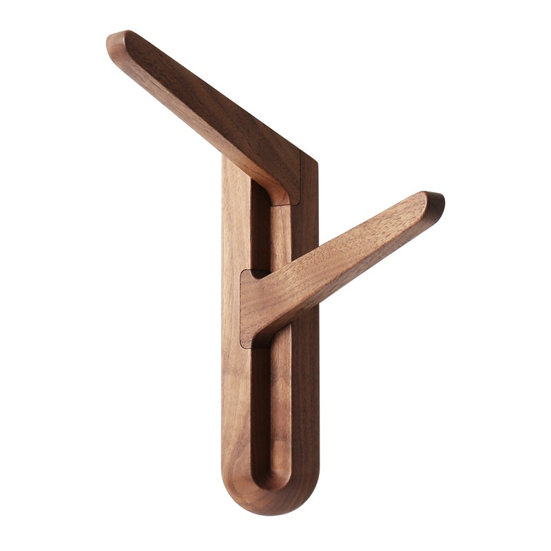 walnut wall clothes hanger modern coat rack  wall hanger  coat hook  coat rack with storage