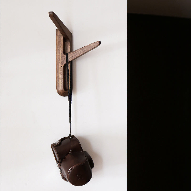 walnut wall clothes hanger modern coat rack  wall hanger  coat hook  coat rack with storage