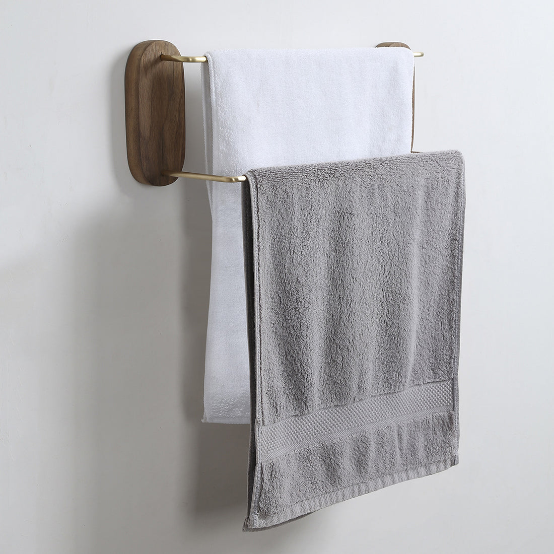 Bathroom Towel Rack Bathroom Brass Single Towel Bar Rack Bath Towel Rack Hanger Black Walnut Double Bar Rack