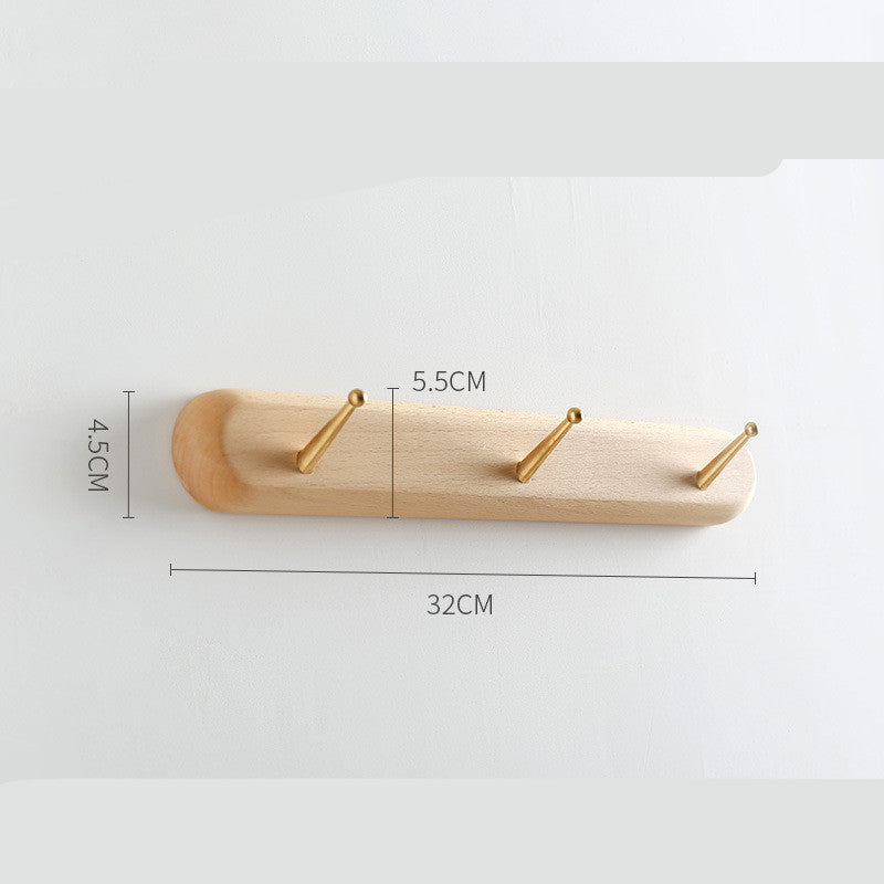 Wooden Wall Coat Hook Beech Wood Wall Entrance Door