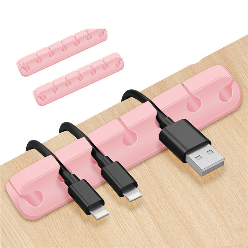 Silicone Desktop Cable Fixing Device Data Cable Sorting And Fixing Buckle