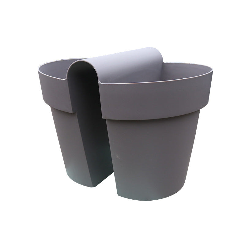 Desk Thickened PP Resin Balcony Horse-riding Flower Pot