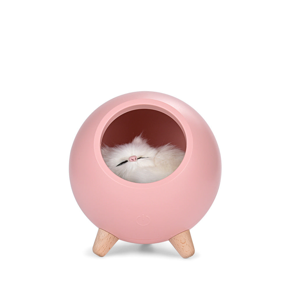 Cute Cat Night Light Creative Small Pet House Atmosphere Light USB Charging