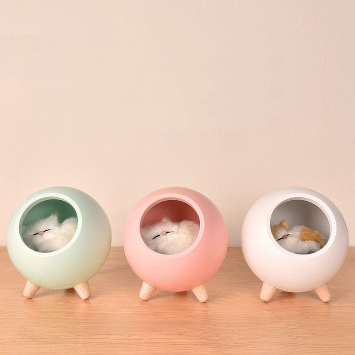 Cute Cat Night Light Creative Small Pet House Atmosphere Light USB Charging