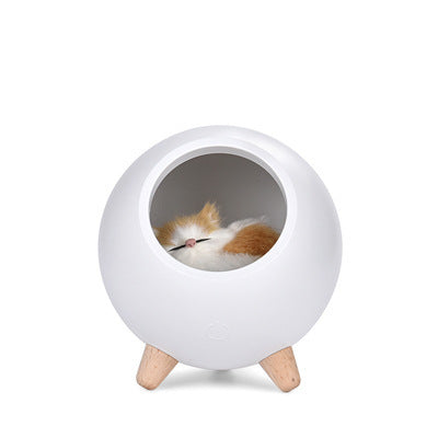 Cute Cat Night Light Creative Small Pet House Atmosphere Light USB Charging