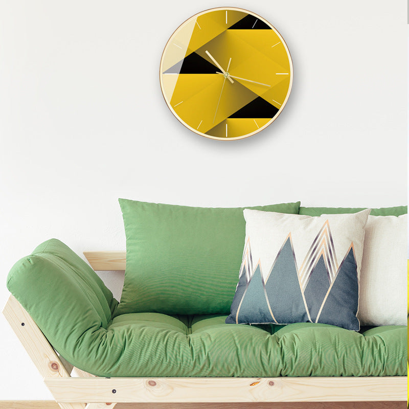 Geometric Nordic Style Abstract Picture Series Clocks