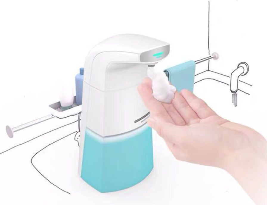 Distributeur de savon à capteur intelligent, machine automatique de désinfectant pour les mains à mousse infrarouge sans pression, lavage automatique des téléphones portables