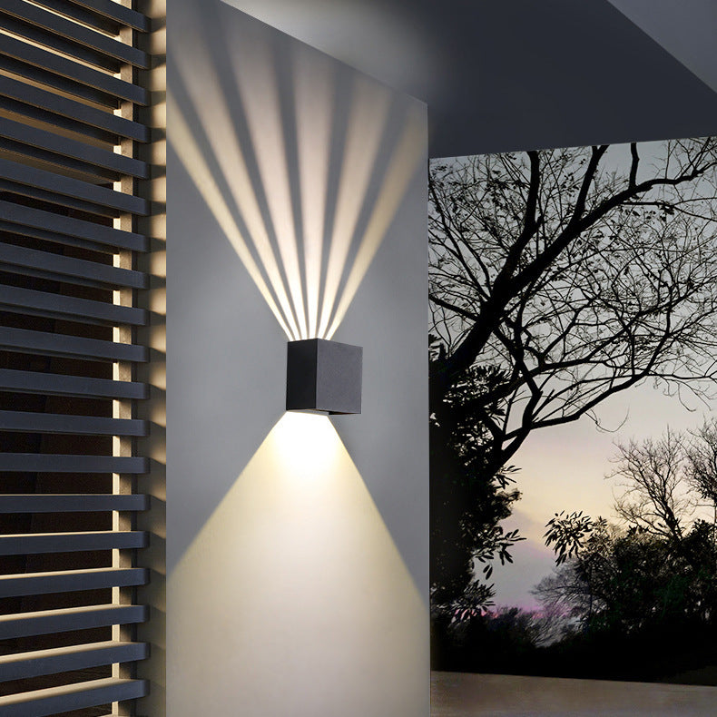 Neu Led Outdoor Regen Wand Lampe Dimmbar Winkel Platz Wand