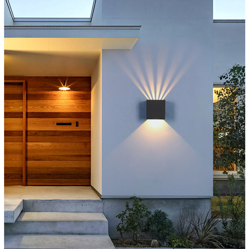 Neu Led Outdoor Regen Wand Lampe Dimmbar Winkel Platz Wand