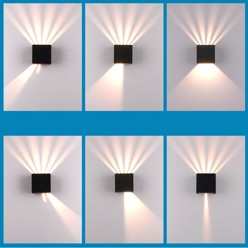 Neu Led Outdoor Regen Wand Lampe Dimmbar Winkel Platz Wand