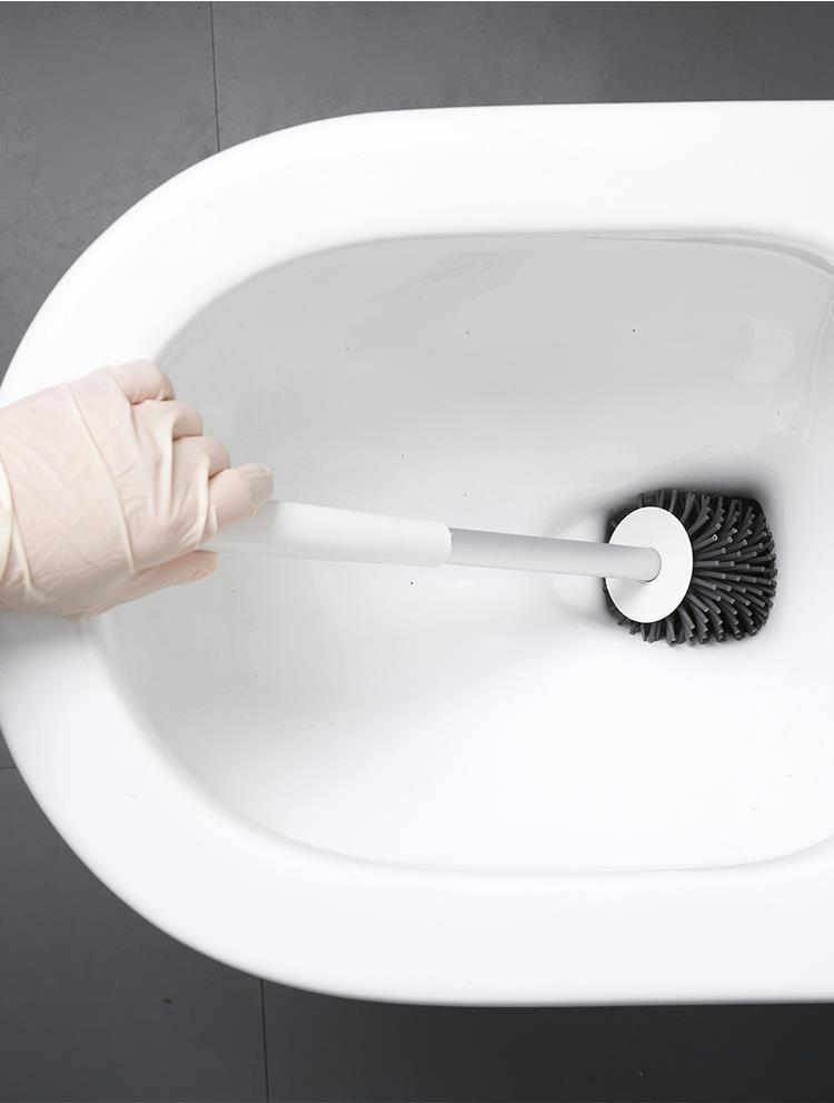 Toilet Brush Set Wall Mounted Toilet No Dead Angle Cleaning Brush