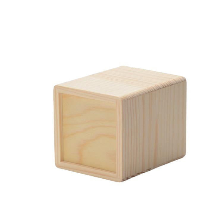 Wooden Pen Holder Office Supplies Desktop Cosmetic Brush Storage Box