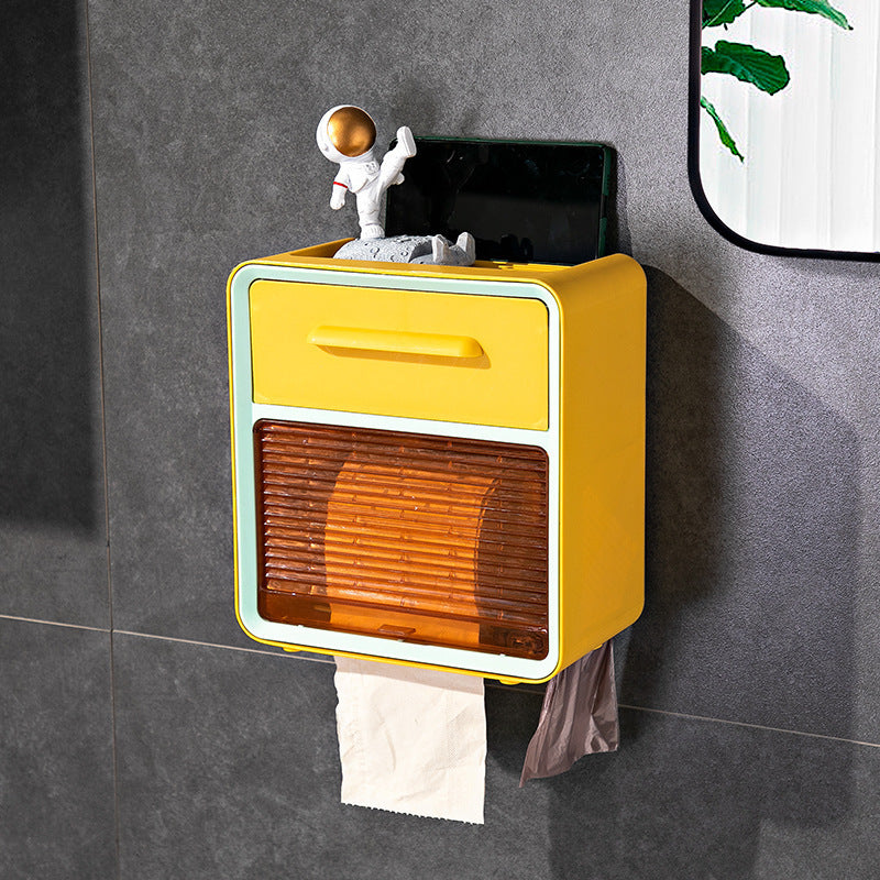 Creative Waterproof Paper Towel Holder Toilet Toilet Paper Shelves Pumping Box