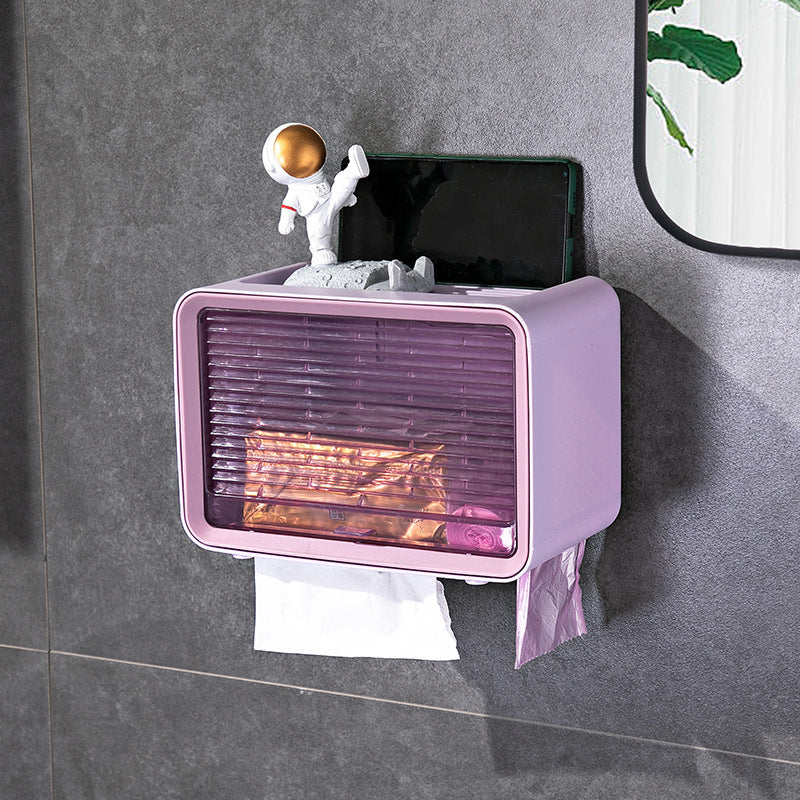 Creative Waterproof Paper Towel Holder Toilet Toilet Paper Shelves Pumping Box