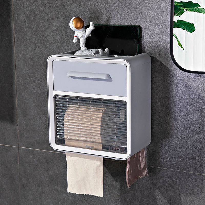 Creative Waterproof Paper Towel Holder Toilet Toilet Paper Shelves Pumping Box