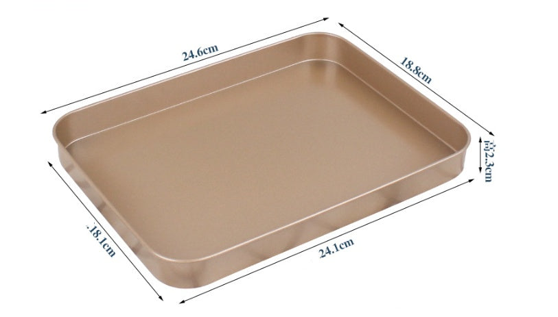 Rectangular baking tray