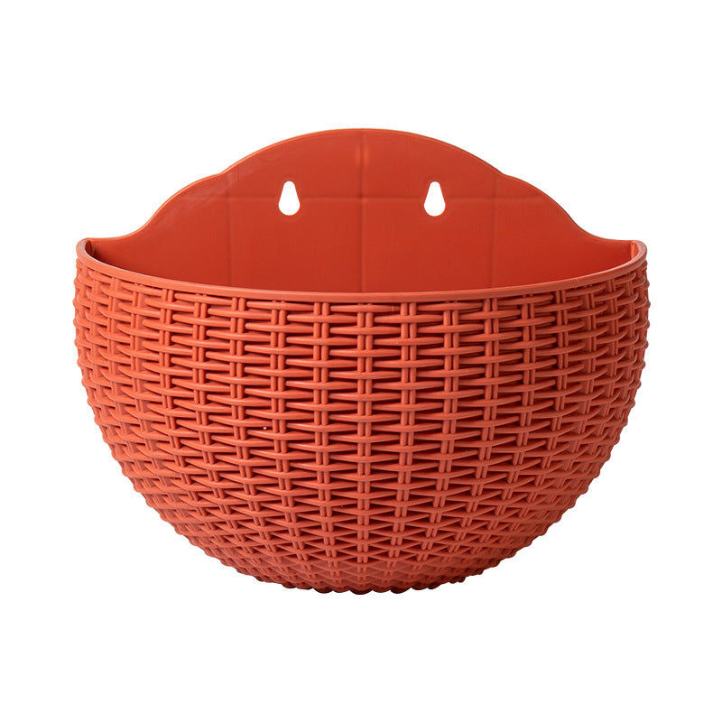 Basket Balcony Lazy Flower Pot Wall Hanging Hydroponics