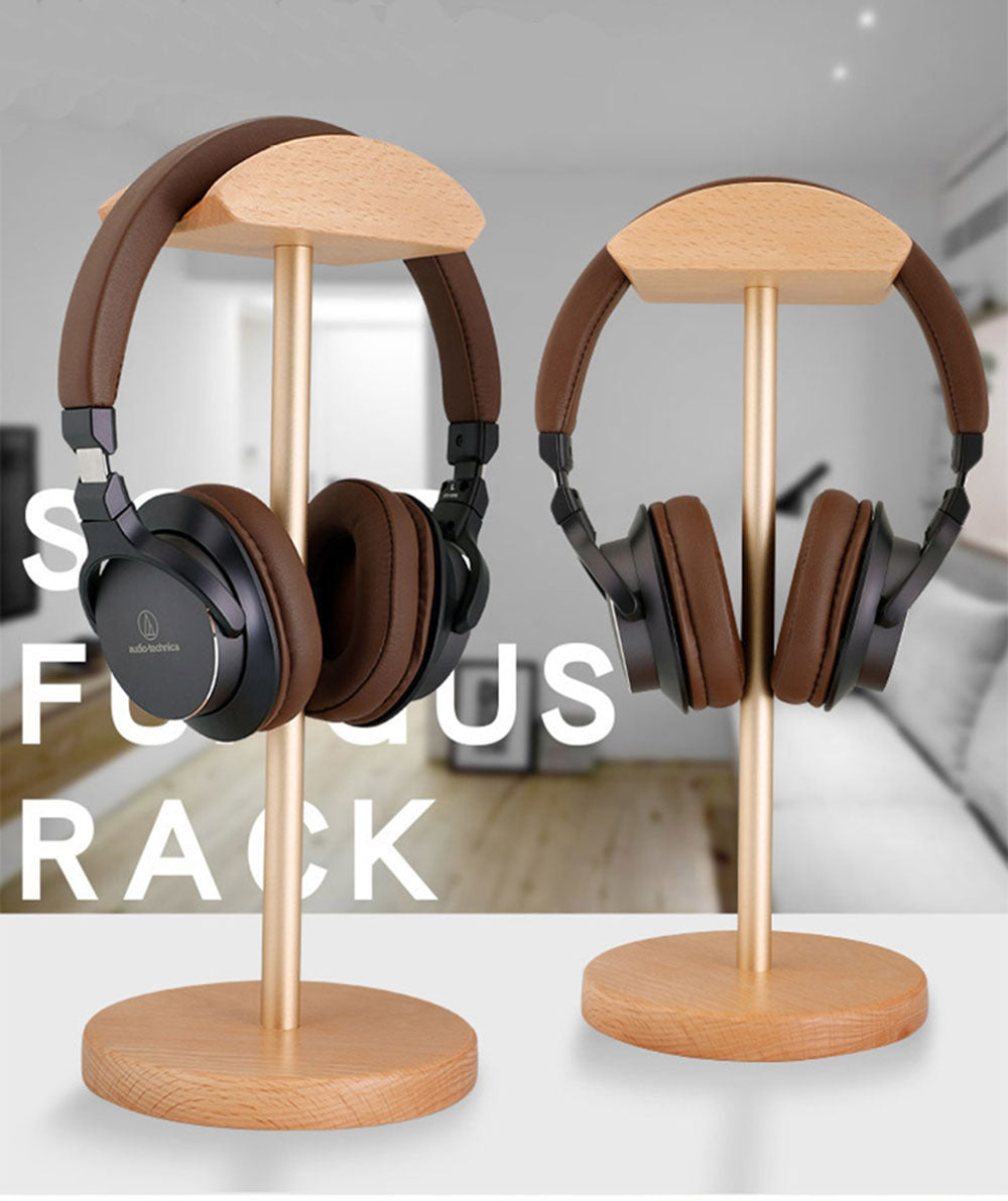 Walnut solid wood earphone bracket